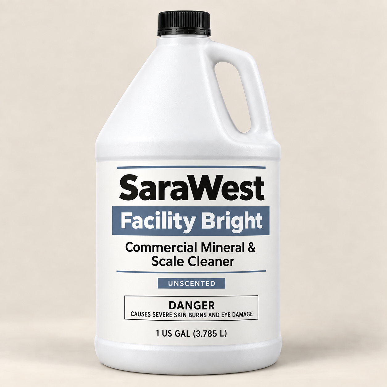 SaraWest Facility Bright one-gallon professional mineral and scale concentrate