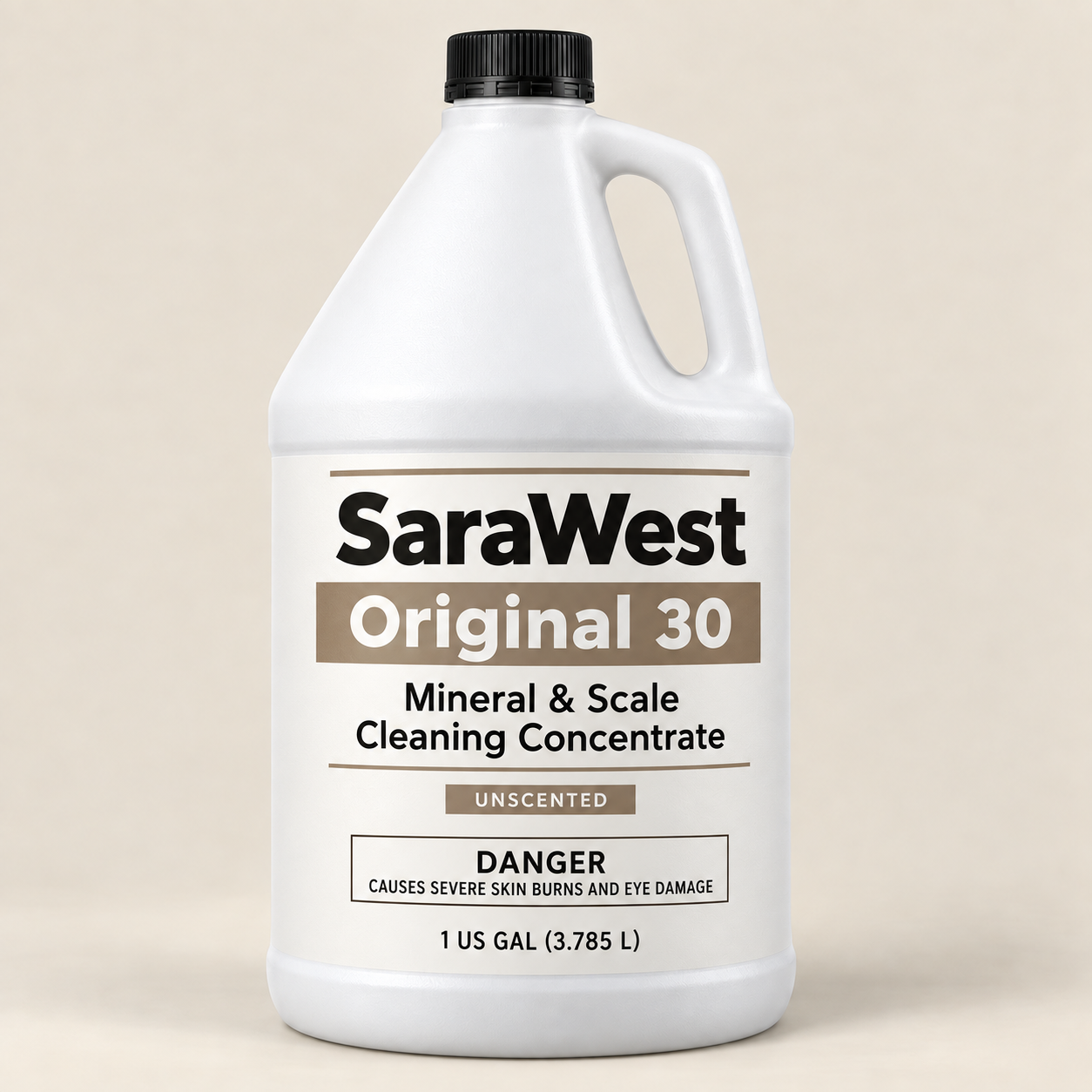 SaraWest Original 30 one-gallon mineral and scale cleaning concentrate